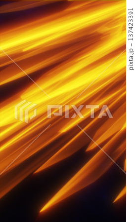 Abstract golden light shards and angular streaks creating a sense of heat, power, and fast energy movement on a dark background Abstract golden light shards and angular streaks creating a sense of heat, power, and fast energy movement on a dark background 137423391