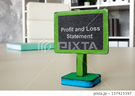 Profit and loss statement concept. 137423397