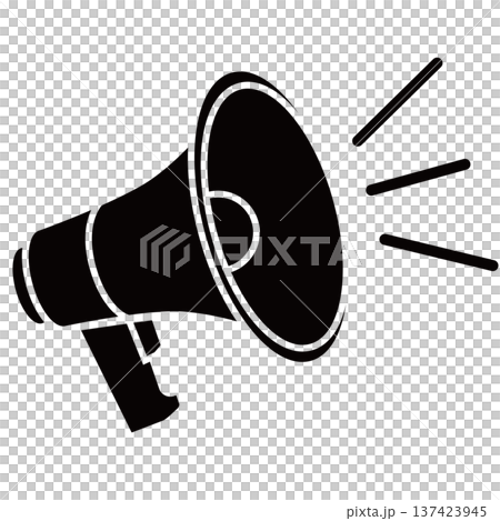 Simple loudspeaker icon 137423945