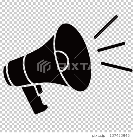 Simple loudspeaker icon 137423946