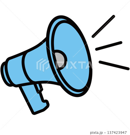 シンプルな拡声器のアイコン 137423947