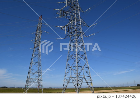 送電塔 高電圧交流 送電塔 高電圧交流 137424426