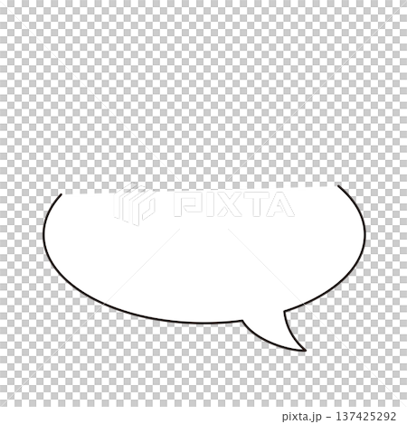 Handwritten and dashed line speech bubble set Simple conversation frame material Handwritten and dashed line speech bubble set Simple conversation frame material 137425292