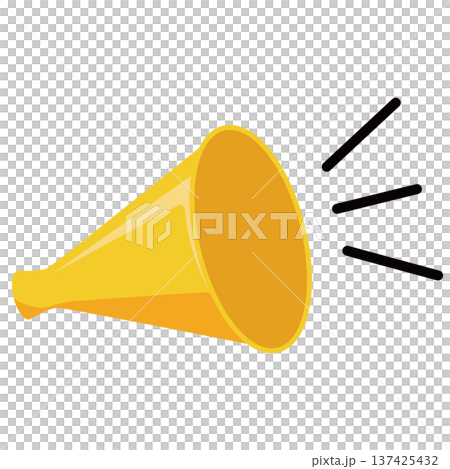 Simple megaphone icon 137425432