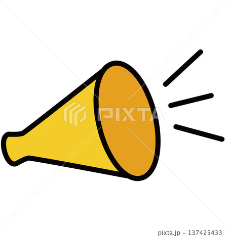 シンプルなメガホンのアイコン 137425433