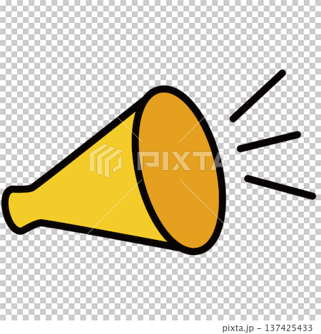 シンプルなメガホンのアイコン 137425433