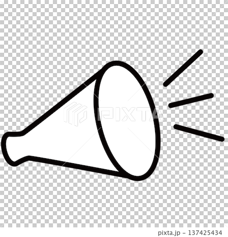 Simple megaphone icon 137425434