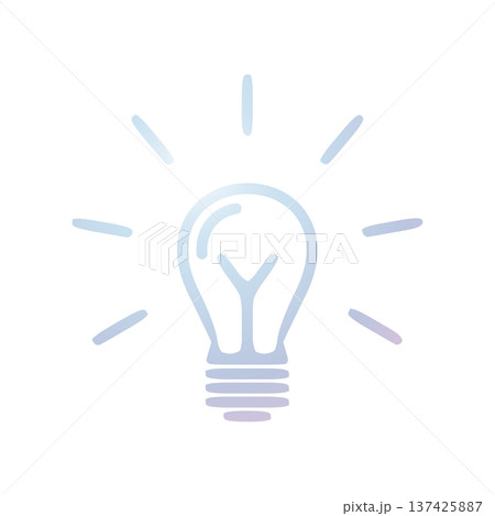 Bulb icon desian template Bulb icon desian template 137425887