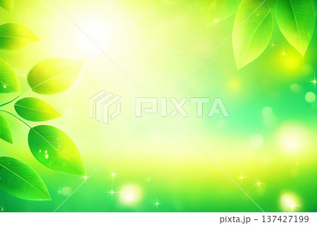 グリーン一色　爽やかな新緑 137427199