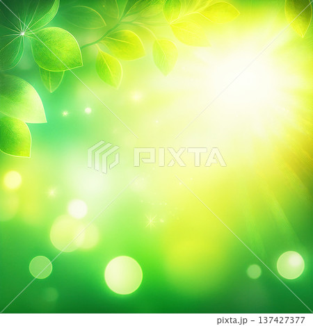 グリーン一色　爽やかな新緑 137427377