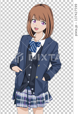 制服を着た女子高生 制服を着た女子高生 137427599