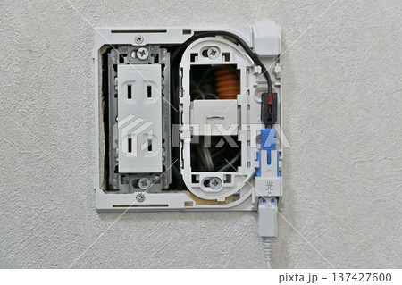 インターネット、光回線（光ファイバー）電話　工事 137427600