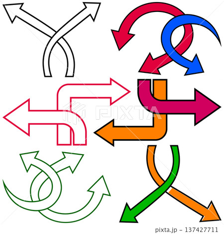 Complex Arrow Connections and Turn Graphics Complex Arrow Connections and Turn Graphics 137427711