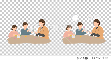 療育施設での微細運動トレーニング（洗濯ばさみ課題・小集団療育） 137429156