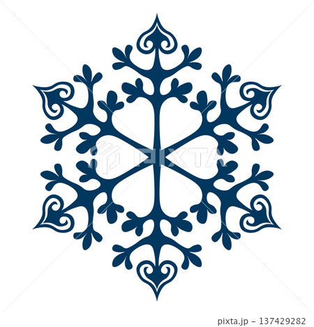 Blue template snowflake with shadow. Isolated snowflakes icon, round mandala. Winter Holiday cartoon flat illustration. Merry Christmas and New year Vector. Hand draw style Blue template snowflake with shadow. Isolated snowflakes icon, round mandala. Winter Holiday cartoon flat illustration. Merry Christmas and New year Vector. Hand draw style 137429282