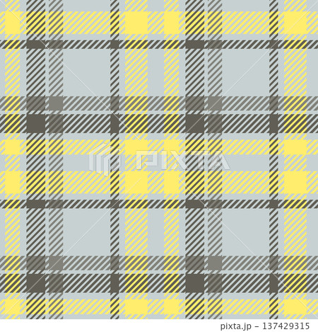Color twill scotland textile seamless pattern. Fabric texture check tartan plaid. Abstract geometric background for cloth, card, fabric. Monochrome graphic repeating design. Modern squared ornament 137429315