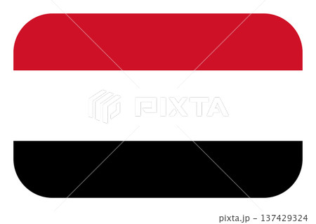 Flag of Yemen. National symbol in official colors. Template icon. Abstract vector background Flag of Yemen. National symbol in official colors. Template icon. Abstract vector background 137429324