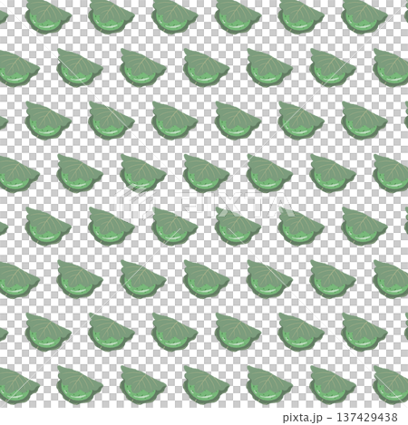 Kashiwamochi seamless pattern background illustration (green, aligned) Kashiwamochi seamless pattern background illustration (green, aligned) 137429438