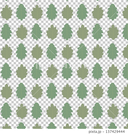 Oak leaf seamless pattern background illustration (alternate arrangement) Oak leaf seamless pattern background illustration (alternate arrangement) 137429444