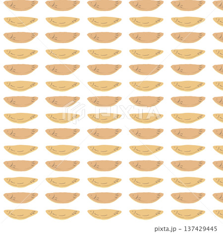 若鮎(和菓子)のシームレスパターン背景イラスト(密集) 若鮎(和菓子)のシームレスパターン背景イラスト(密集) 137429445