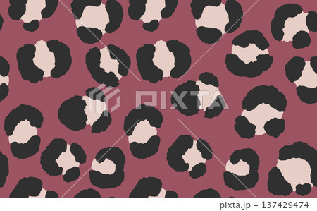 Abstract modern leopard seamless pattern. Animals trendy background. Color decorative vector stock illustration for print, card, postcard, fabric, textile. Modern ornament of stylized skin Abstract modern leopard seamless pattern. Animals trendy background. Color decorative vector stock illustration for print, card, postcard, fabric, textile. Modern ornament of stylized skin 137429474