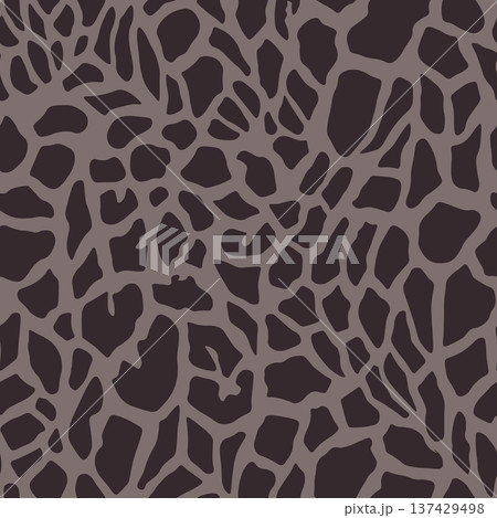 Abstract modern giraffe seamless pattern. Animals trendy background. Colorful decorative vector stock illustration for print, card, postcard, fabric, textile. Modern ornament of stylized skin 137429498
