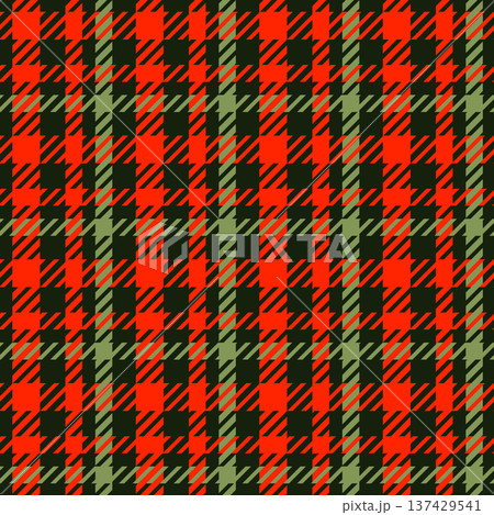 Color twill scotland textile seamless pattern. Fabric texture check tartan plaid. Abstract geometric background for cloth, card, fabric. Monochrome graphic repeating design. Modern squared ornament Color twill scotland textile seamless pattern. Fabric texture check tartan plaid. Abstract geometric background for cloth, card, fabric. Monochrome graphic repeating design. Modern squared ornament 137429541