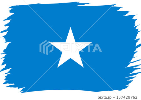 Flag of Somalia. Somali national symbol in official colors. Template icon. Vector background 137429762