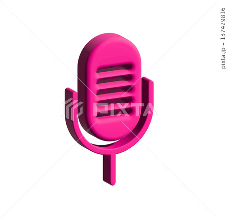 Mic icon design template Mic icon design template 137429816