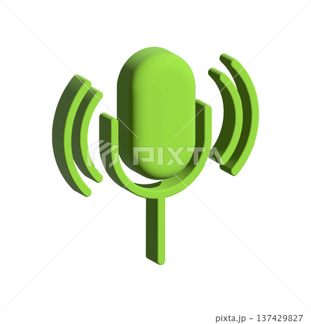 Mic icon design template 137429827