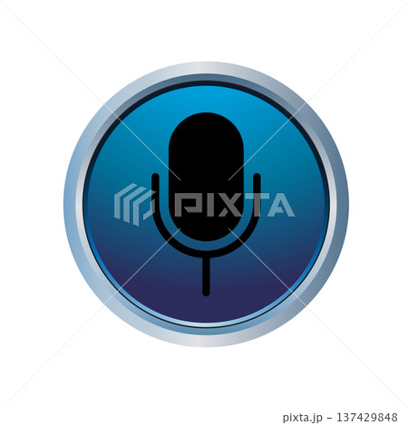 Mic icon design template Mic icon design template 137429848