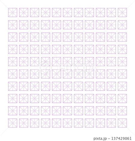 Workbook for writing hieroglyphs. Lined paper for printing. Geometric pattern for school. Realistic lined paper. Simulator for writing Chinese characters. Page of calligraphy exercises. Graph paper 137429861