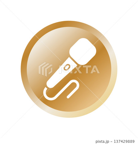 Mic icon design template Mic icon design template 137429889