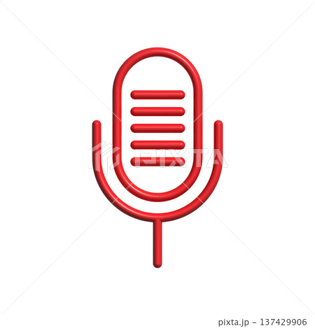 Mic icon design template Mic icon design template 137429906