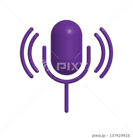 Mic icon design template Mic icon design template 137429918