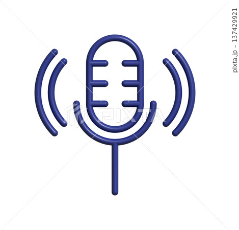 Mic icon design template 137429921