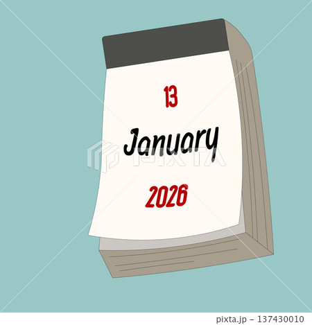January 13. Daily Calendar icon for design. Simple design for business brochure, flyer, print media, advertisement. Easily editable January 13. Daily Calendar icon for design. Simple design for business brochure, flyer, print media, advertisement. Easily editable 137430010
