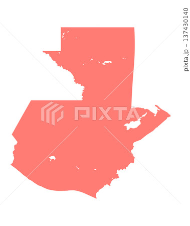 Map of Guatemala, sign silhouette. World Map Globe. Vector Illustration isolated on white background. Central America continent 137430140