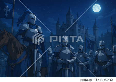 中世のヨーロッパ風の騎士団 137430248