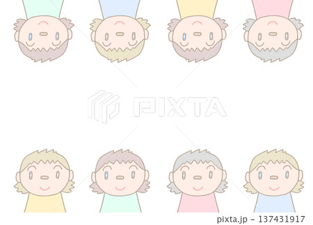 ポストカード用イラスト - 少女・こども・カラフル ポストカード用イラスト - 少女・こども・カラフル 137431917