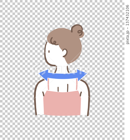 姿態優美的女性插圖素材 137432106