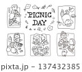 ピクニックをする人 137432385