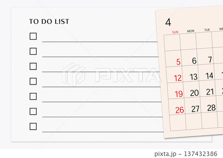 2026年4月のTO DO LIST 137432386