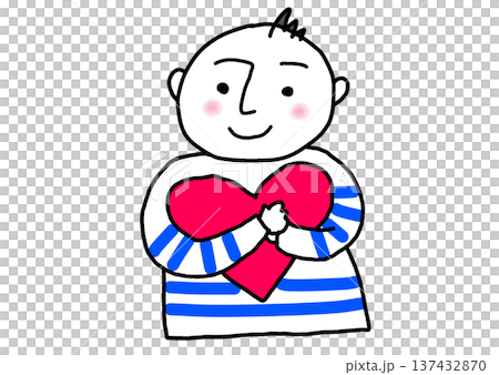 Person holding a heart Person holding a heart 137432870