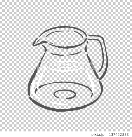 Illustration of an empty coffee server (round) Illustration of an empty coffee server (round) 137432888