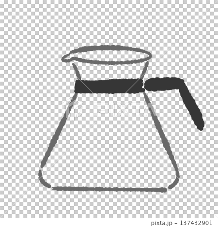空咖啡壺（燒杯式）示意圖 137432901