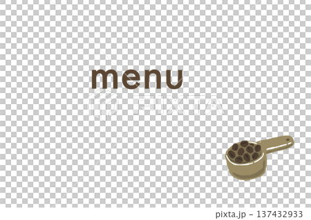 咖啡館菜單模板(含量勺) 咖啡館菜單模板(含量勺) 137432933