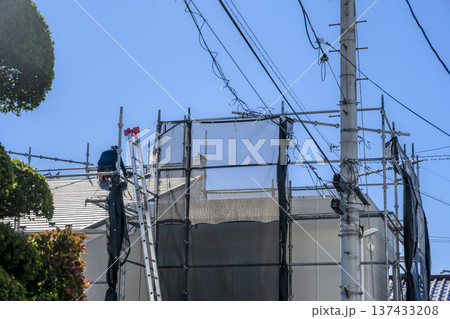 戸建て家屋の屋根修理工事　作業員 137433208