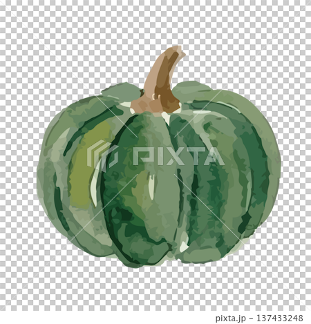 水彩南瓜插圖 137433248