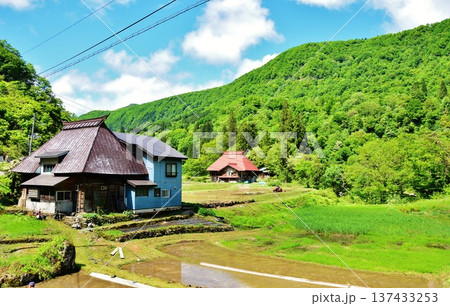 秋山郷古民家風景 秋山郷古民家風景 137433253